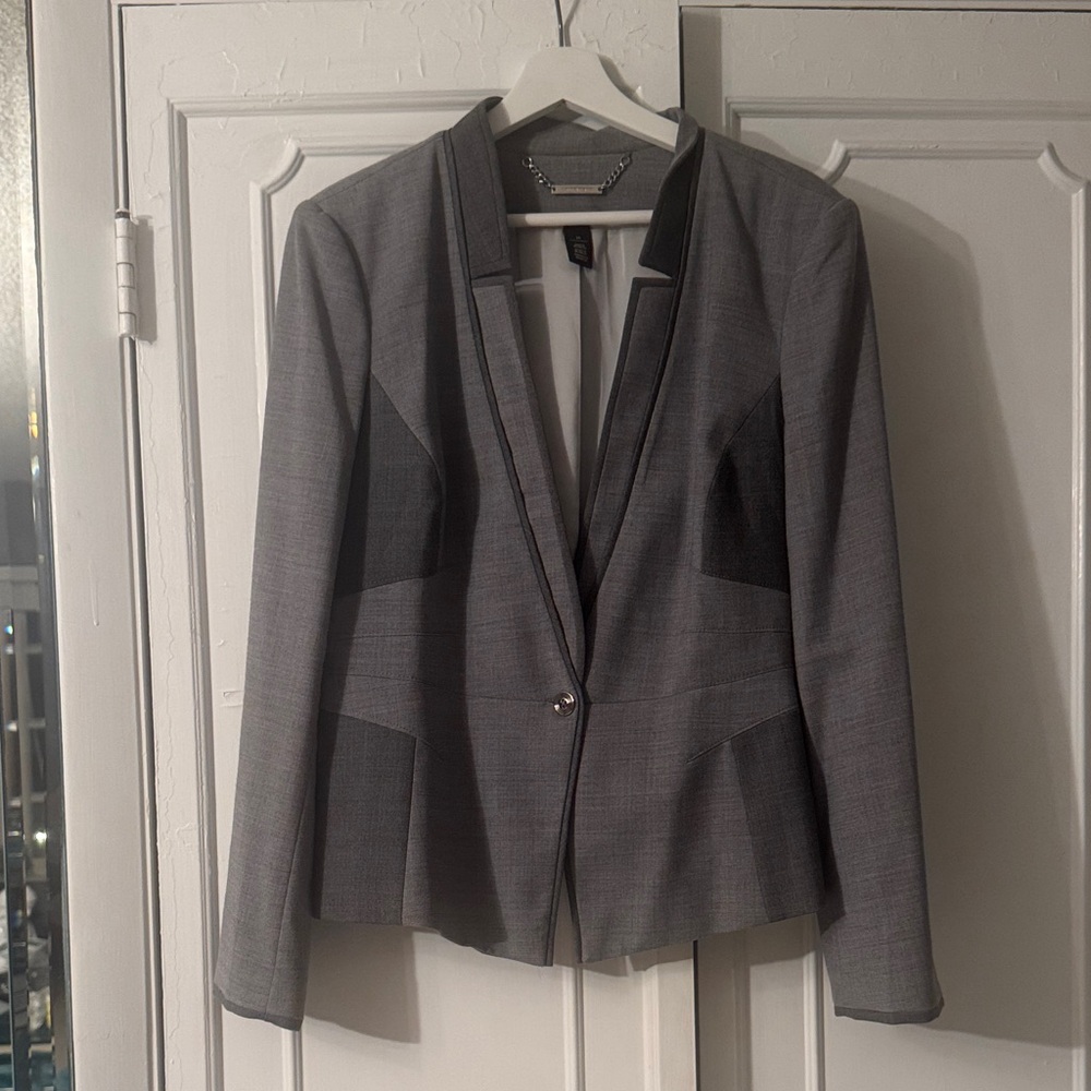 White House Black Market Heather Gray Jacket
